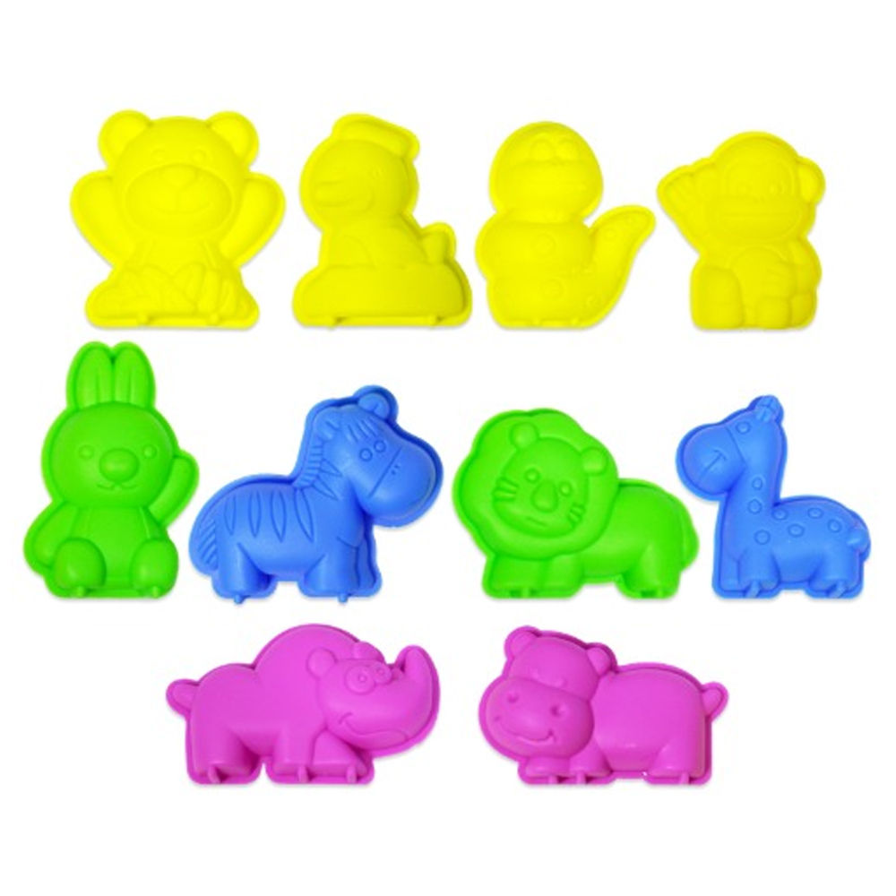 키즈맘아트 모래놀이 모양틀 (중형 사파리)