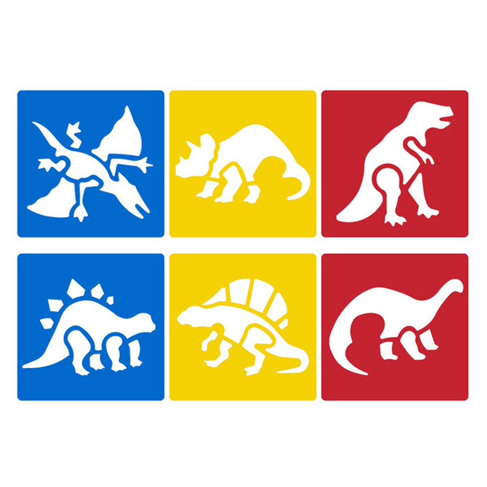 키즈맘아트 미술놀이 디오메 스텐실 (공룡)