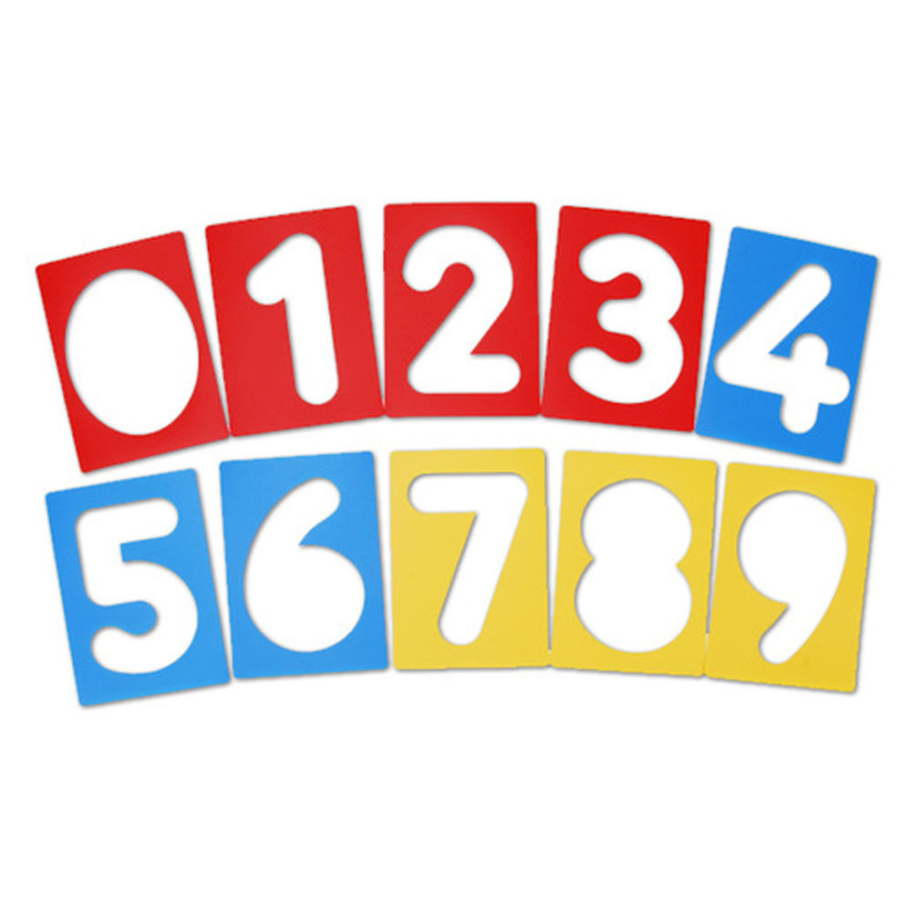 키즈맘아트 미술놀이 디오메 스텐실 (숫자)