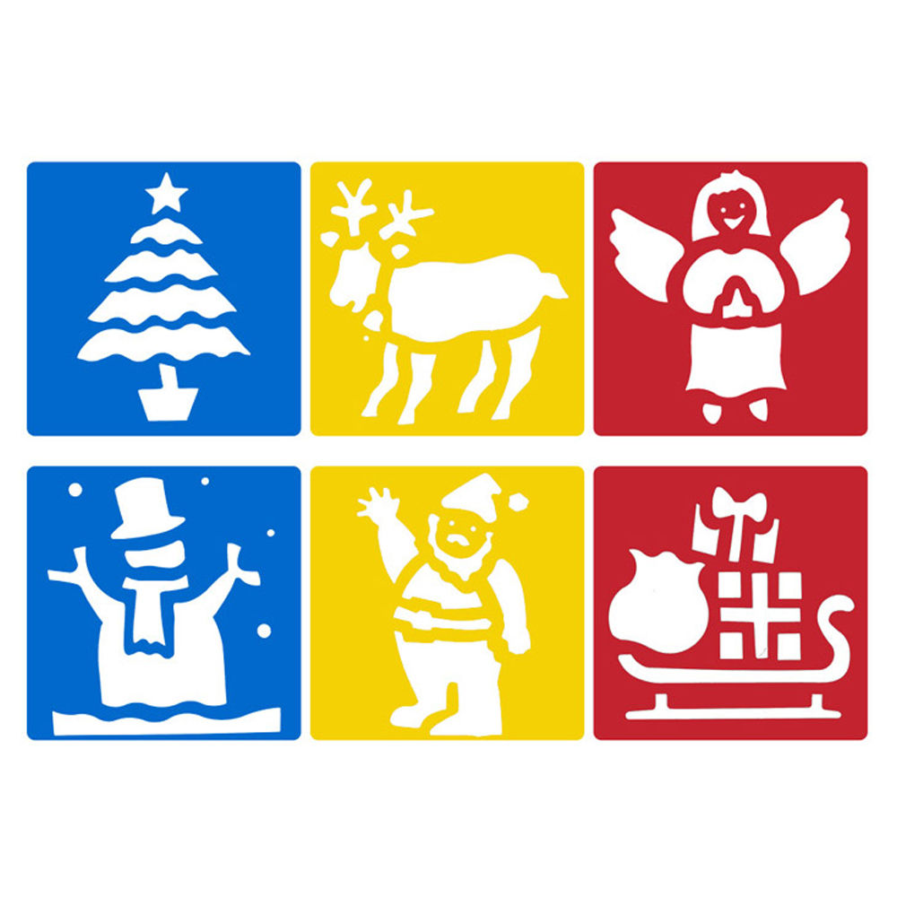 키즈맘아트 미술놀이 디오메 스텐실 (크리스마스)