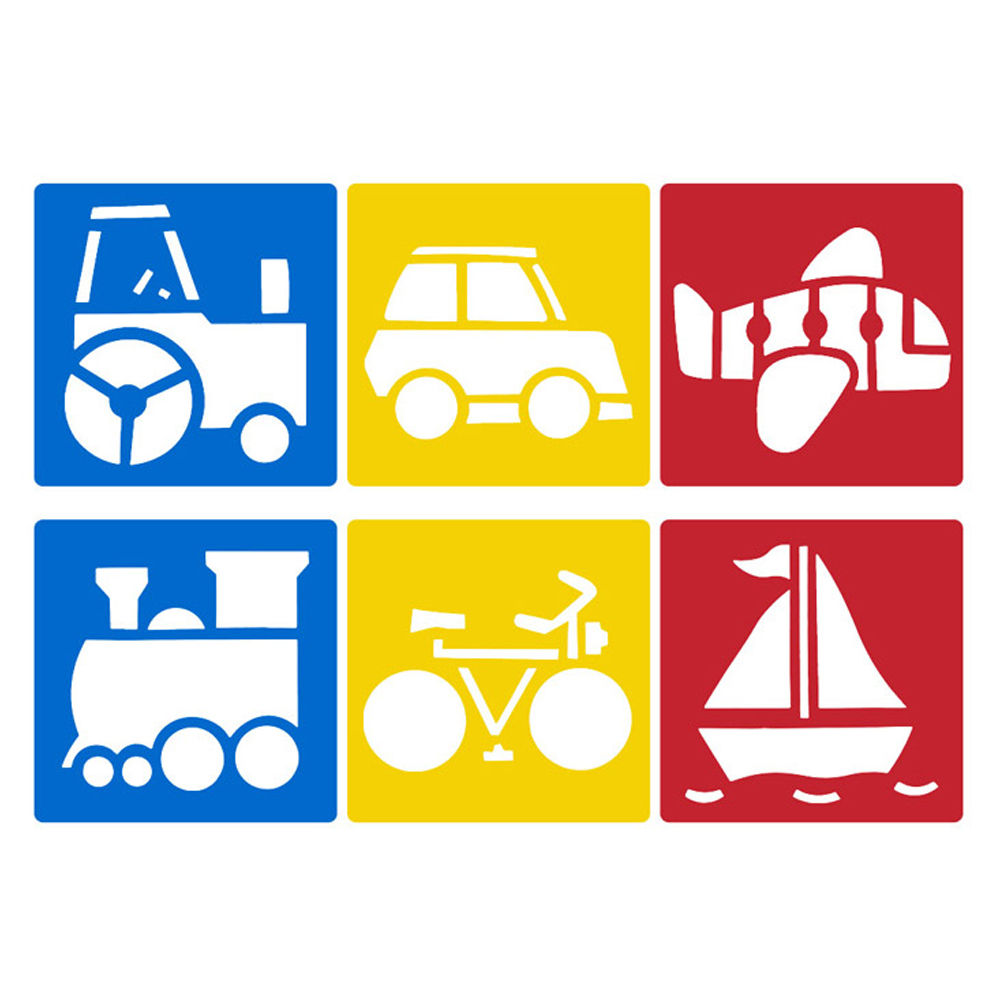 키즈맘아트 미술놀이 디오메 스텐실 (이동수단)