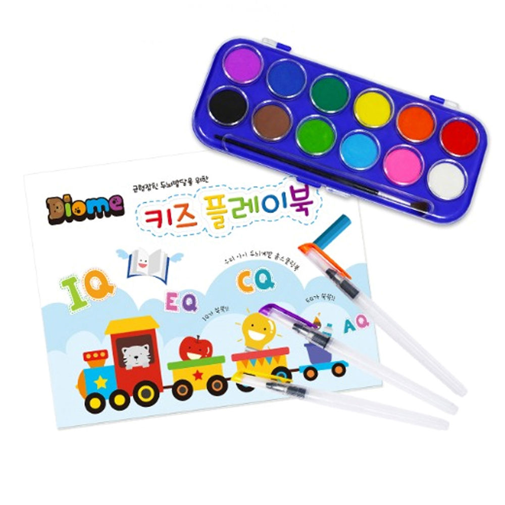 키즈맘아트 미술놀이 두뇌계발 물감놀이 세트 (플레이)