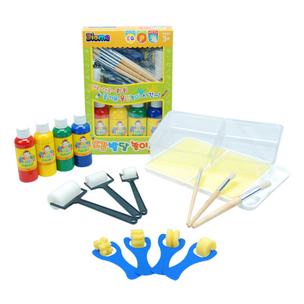 키즈맘아트 미술놀이 핑거페인트 희망찬 그림나라 구름세트