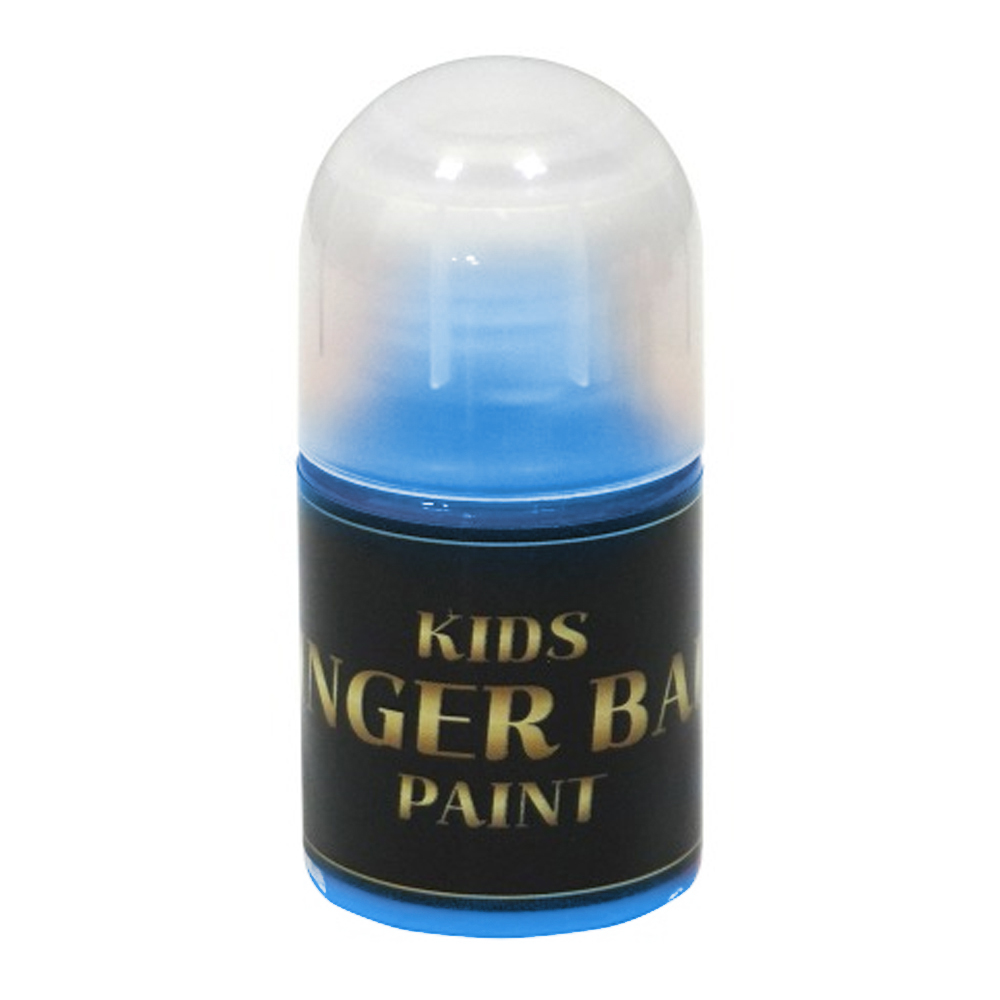 키즈맘아트 미술놀이 핑거 볼 물감 일반색 낱색 50ml (하늘)