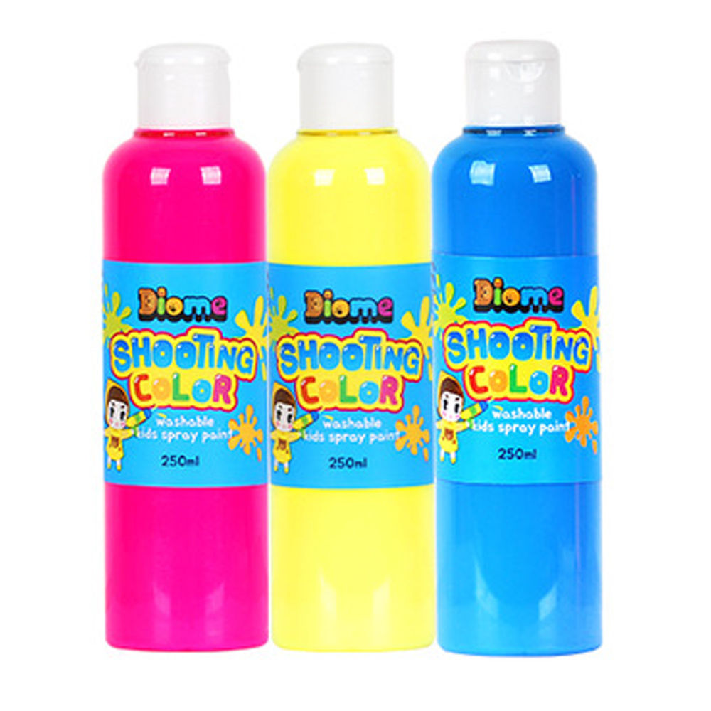 키즈맘아트 미술놀이 스프레이 물감 슈팅 컬러 리필 250ml x 3색 (A세트)