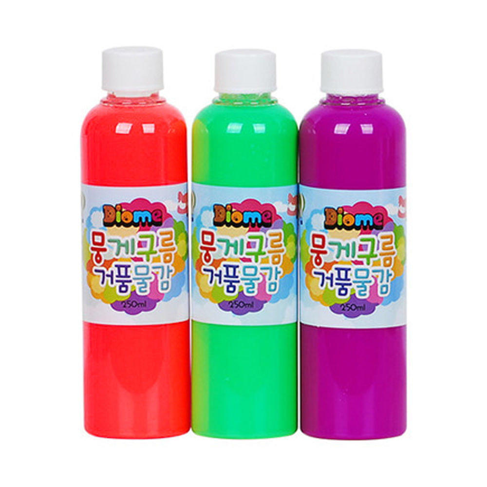 키즈맘아트 미술놀이 뭉게구름 거품물감 리필 250ml x 3색 (B세트)