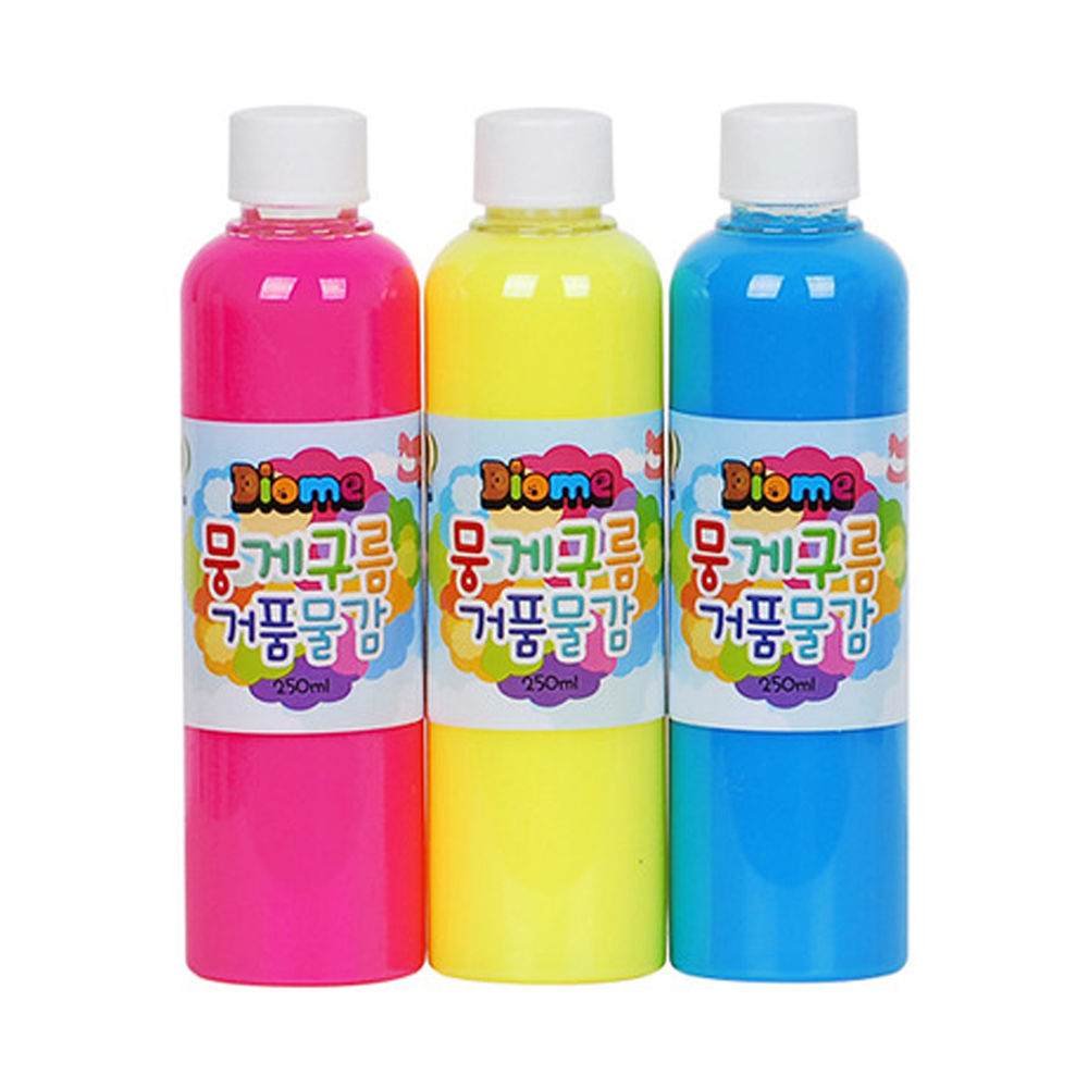 키즈맘아트 미술놀이 뭉게구름 거품물감 리필 250ml x 3색 (A세트)