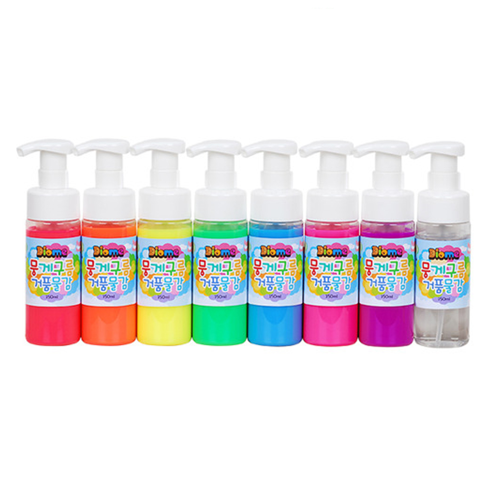 키즈맘아트 미술놀이 뭉게구름 거품물감 150ml x 8색 세트