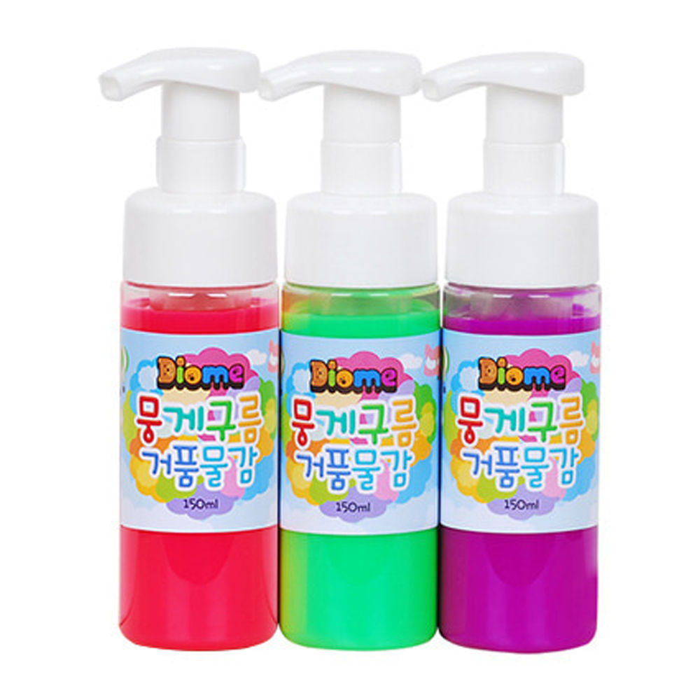 키즈맘아트 미술놀이 뭉게구름 거품물감 150ml x 3색 (B세트)