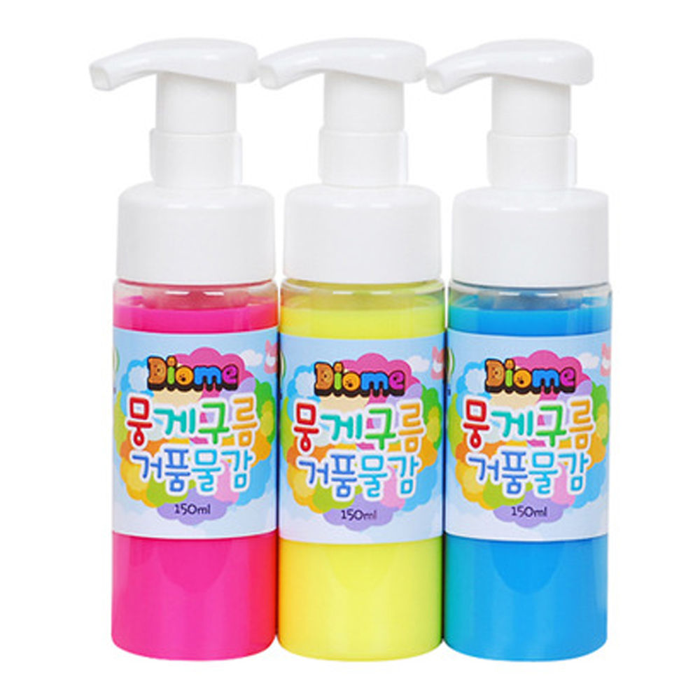 키즈맘아트 미술놀이 뭉게구름 거품물감 150ml x 3색 (A세트)