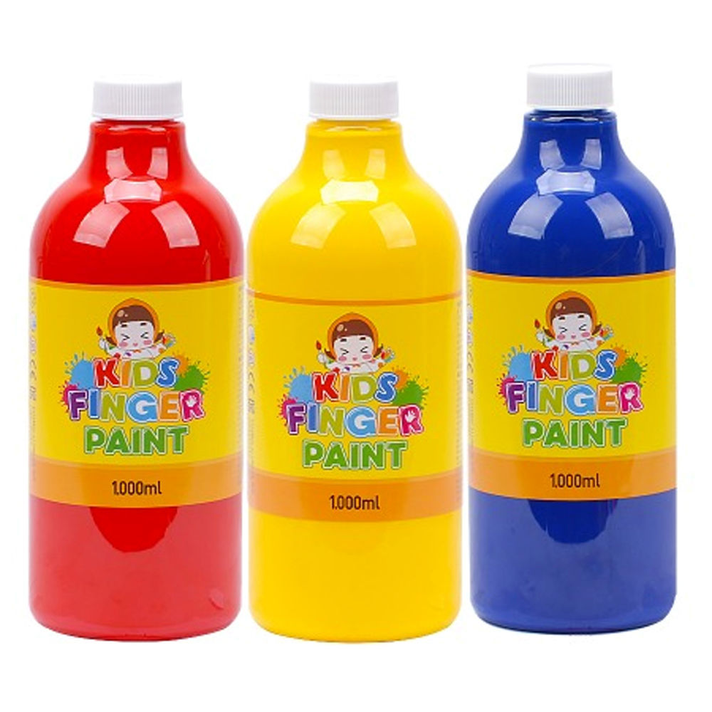 키즈맘아트 미술놀이 핑거페인트 1000ml x 3색 세트