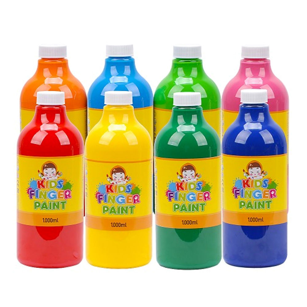 키즈맘아트 미술놀이 핑거페인트 1000ml x 8색 세트