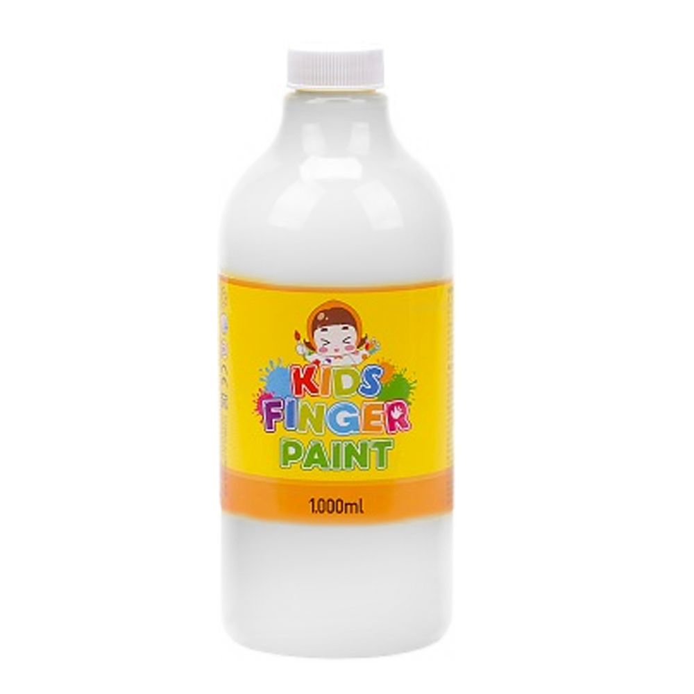 키즈맘아트 미술놀이 핑거페인트 1000ml 낱색 (흰색)