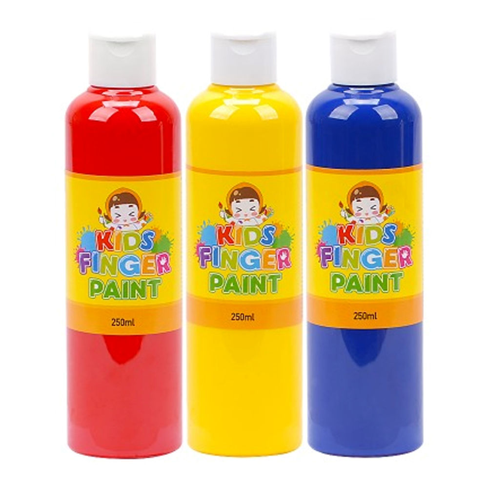 키즈맘아트 미술놀이 핑거페인트 250ml x 3색 세트
