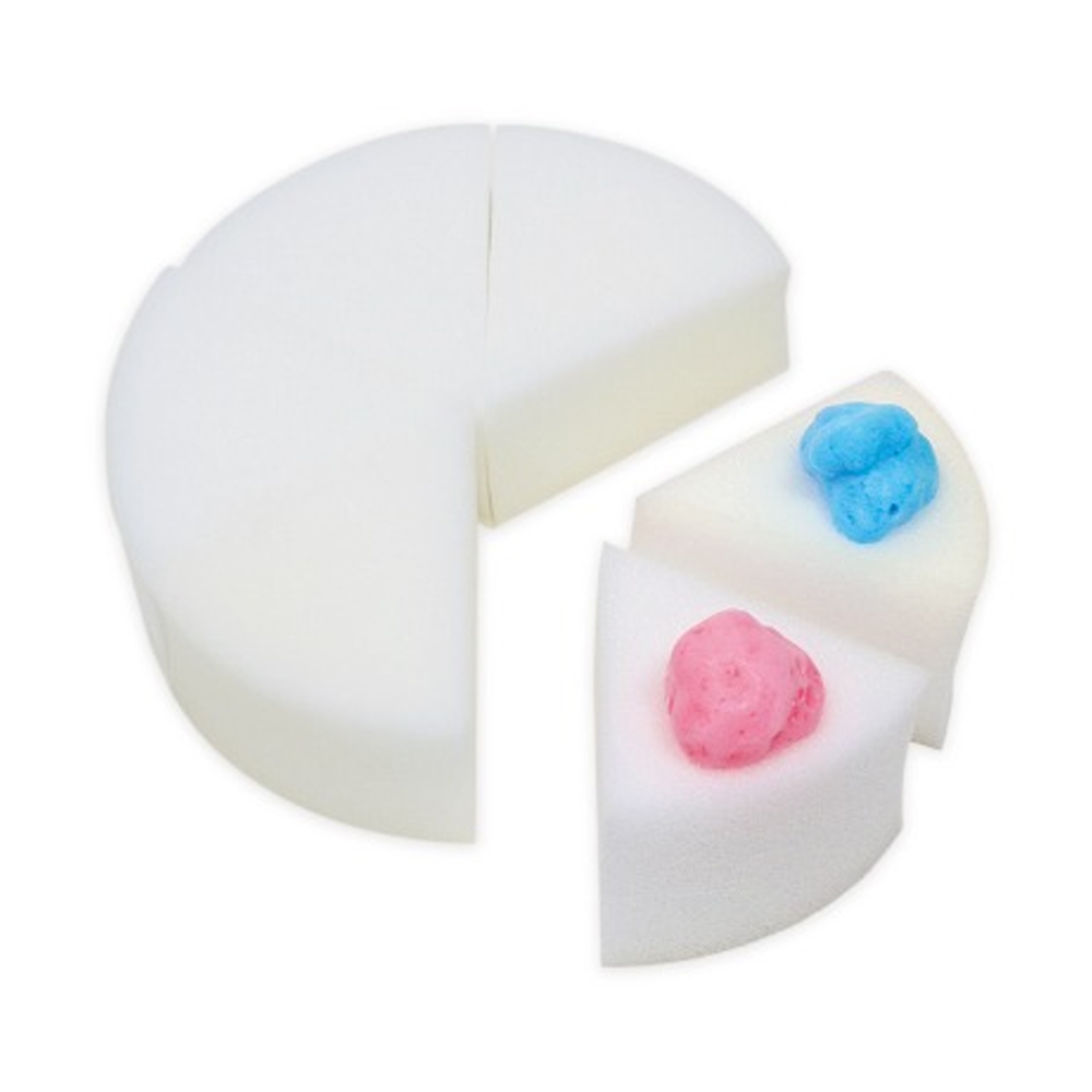 키즈맘아트 미술놀이 조각 케이크 스펀지 세트 (6개입)