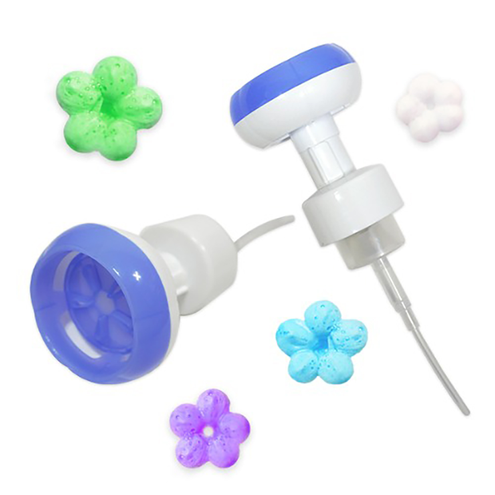 키즈맘아트 미술놀이 꽃모양 버블 펌프 헤드 (1개입) 뭉게구름 거품물감 별도구매