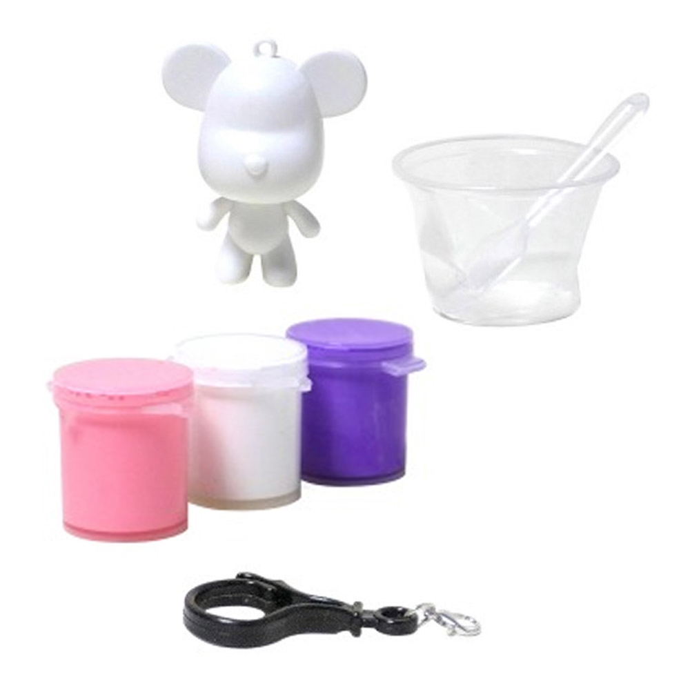 키즈맘아트 푸어링 아트 페인트 오브제 키링 만들기 달콤 세트