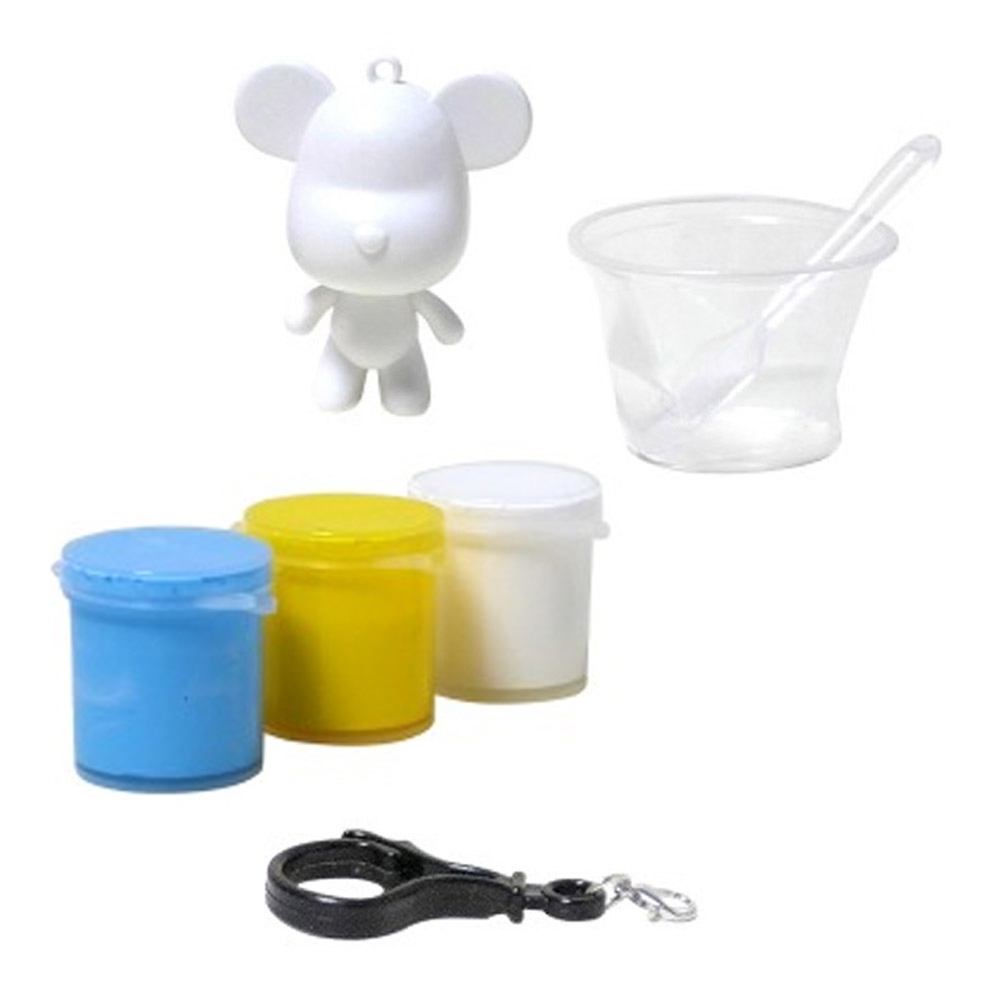 키즈맘아트 푸어링 아트 페인트 오브제 키링 만들기 캔디 세트