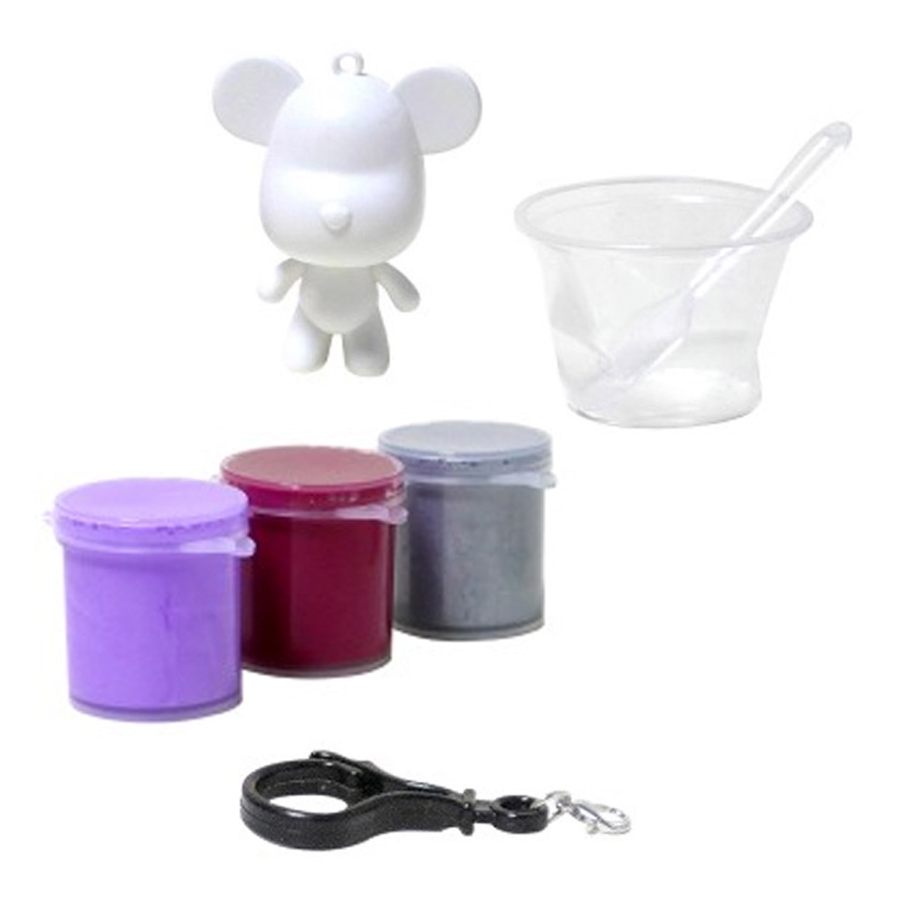 키즈맘아트 푸어링 아트 페인트 오브제 키링 만들기 미니 세트