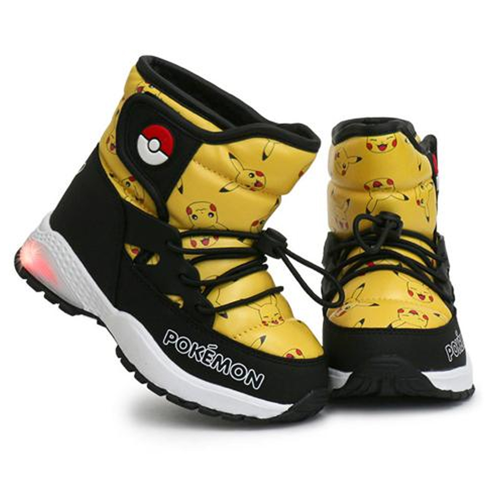 KEON JONG 방한부츠 포켓몬스터 피카츄 스트링 LED 발광 아동 방한 부츠 (택1)