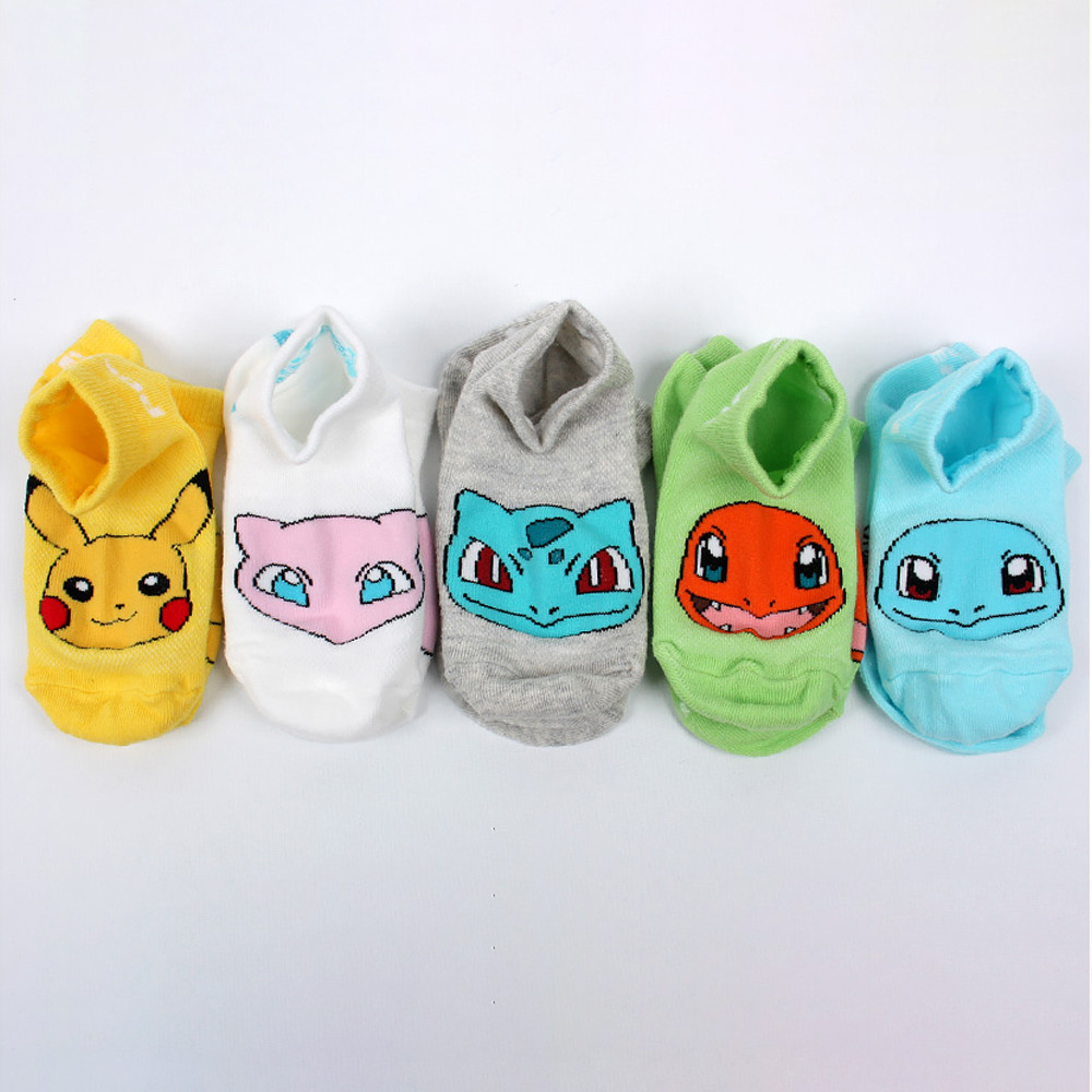 새실텍스피아 아동양말 포켓몬스터 스니커즈 요술 양말 5족 1세트