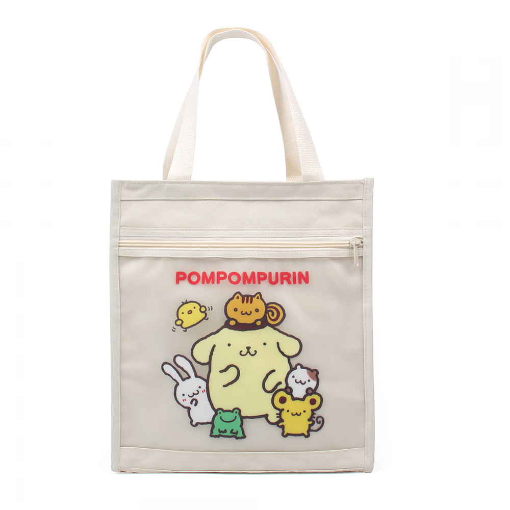 두진 보조가방 폼폼푸린 프린트 신발주머니 신주머니