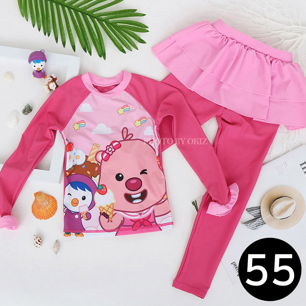 피앤디 뽀로로 스위트 상하 수영복 (사이즈 55)