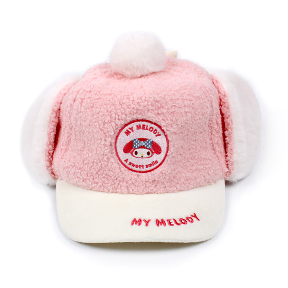 성창FNG 아동모자 방한모 마이멜로디 페이스 와펜 부클 모자
