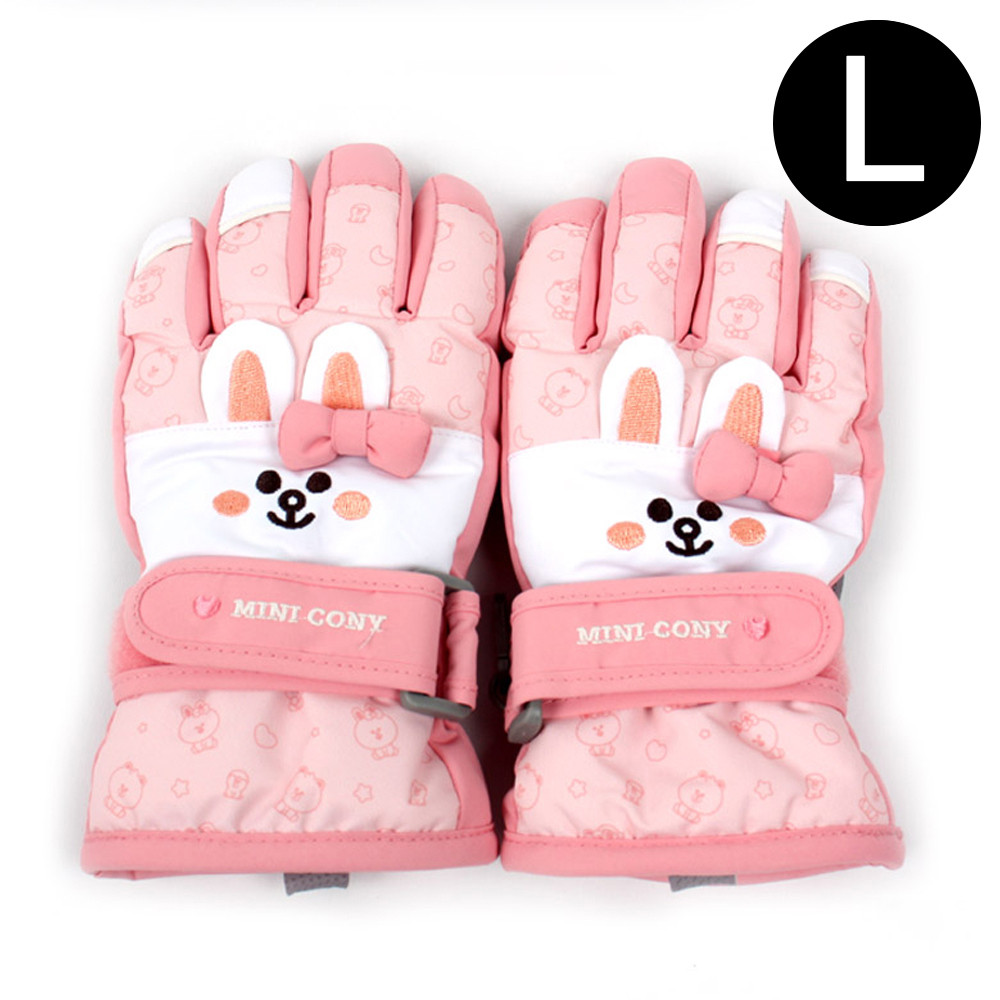 성창FNG 라인프렌즈 코니 입체페이스 방한장갑 (L)