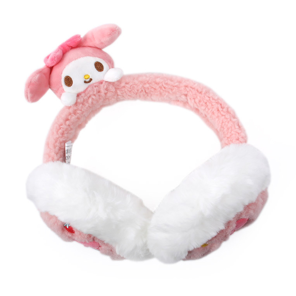 성창 아동귀마개 마이멜로디 빼꼼 입체 인형 퍼 방한 귀마개