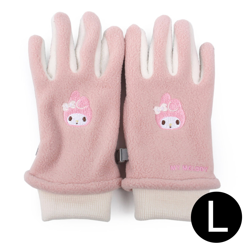 성창 아동장갑 마이멜로디 페이스 자수 부클 장갑 (L)