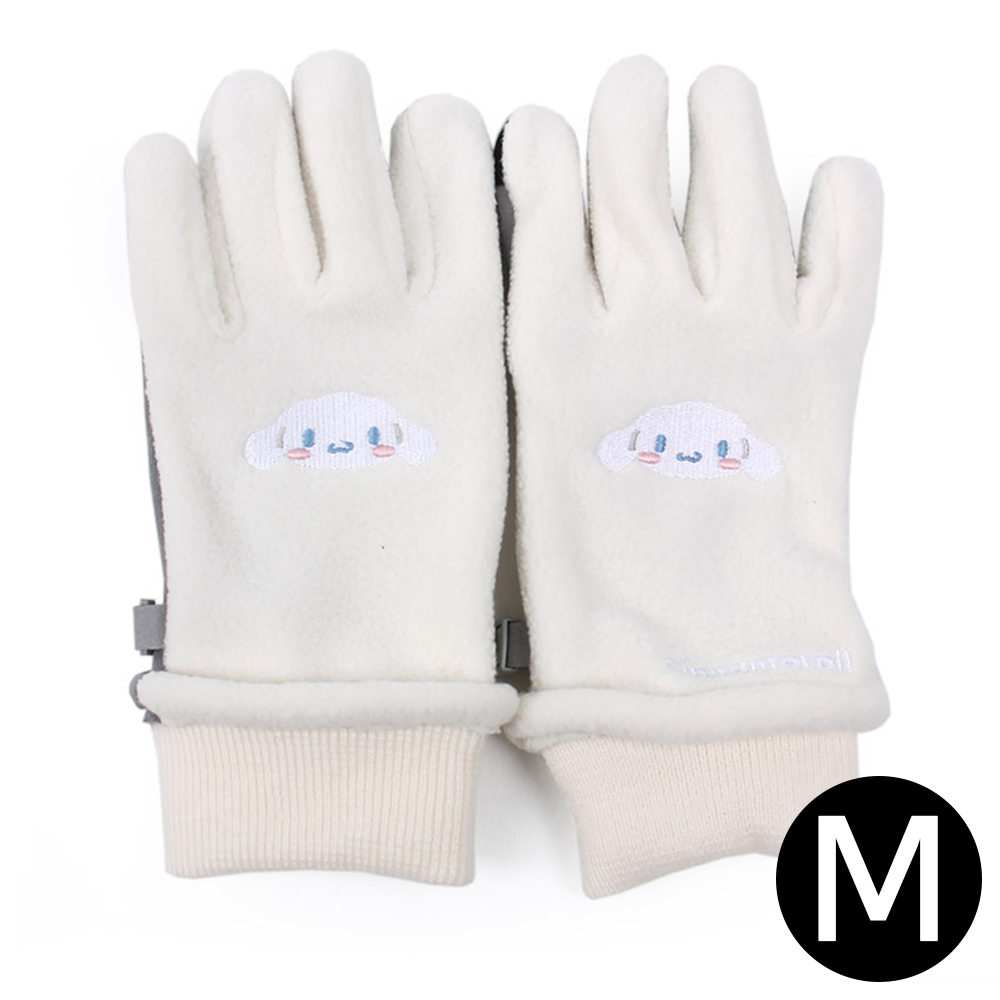 성창 아동장갑 시나모롤 페이스 자수 부클 장갑 (M)
