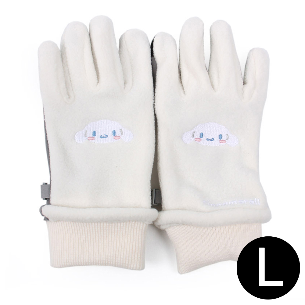 성창 아동장갑 시나모롤 페이스 자수 부클 장갑 (L)