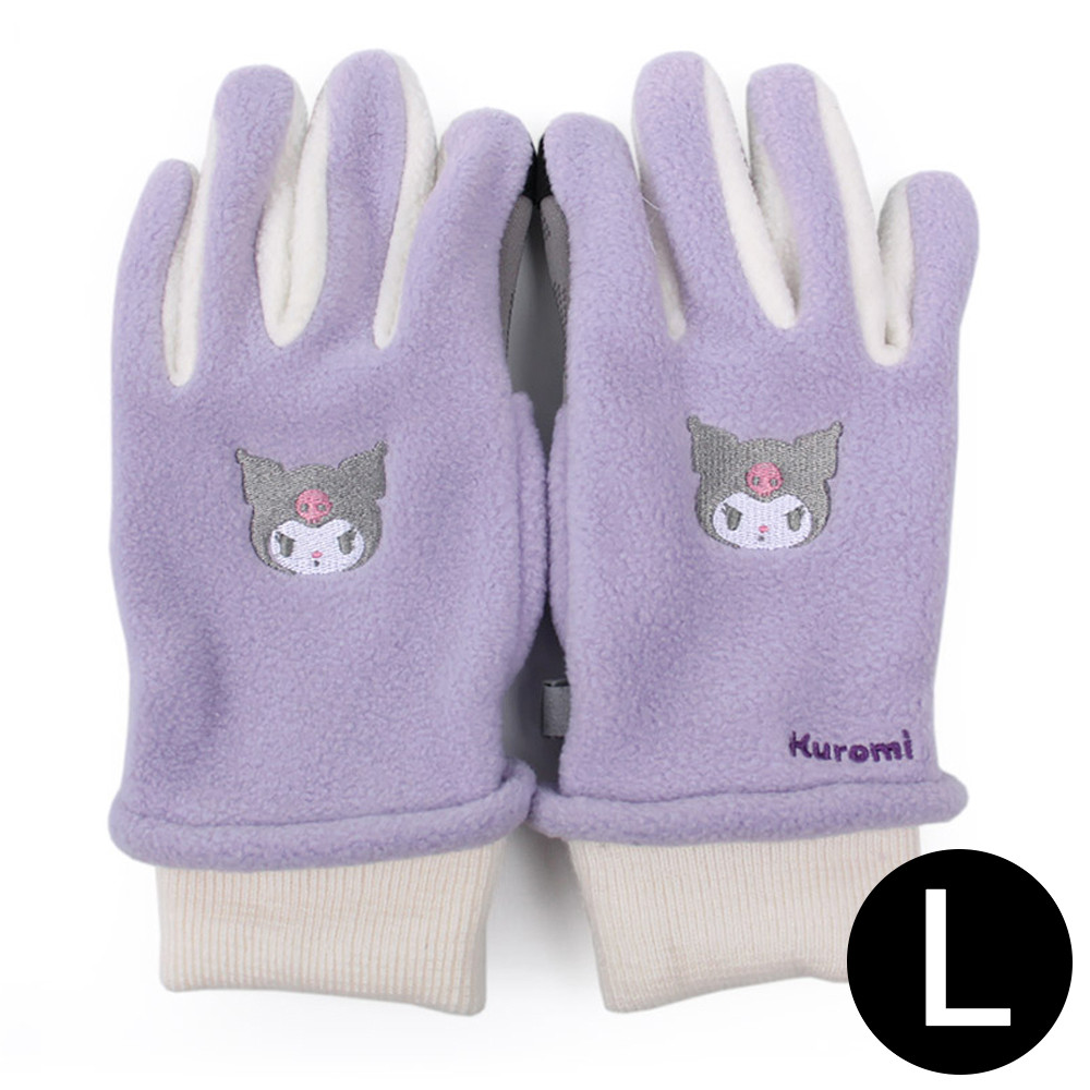 성창 아동장갑 쿠로미 페이스 자수 부클 장갑 (L)
