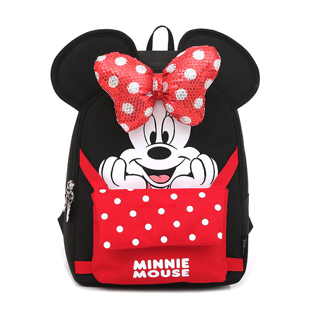 성창 아동가방 미니마우스 리본 유아 배낭