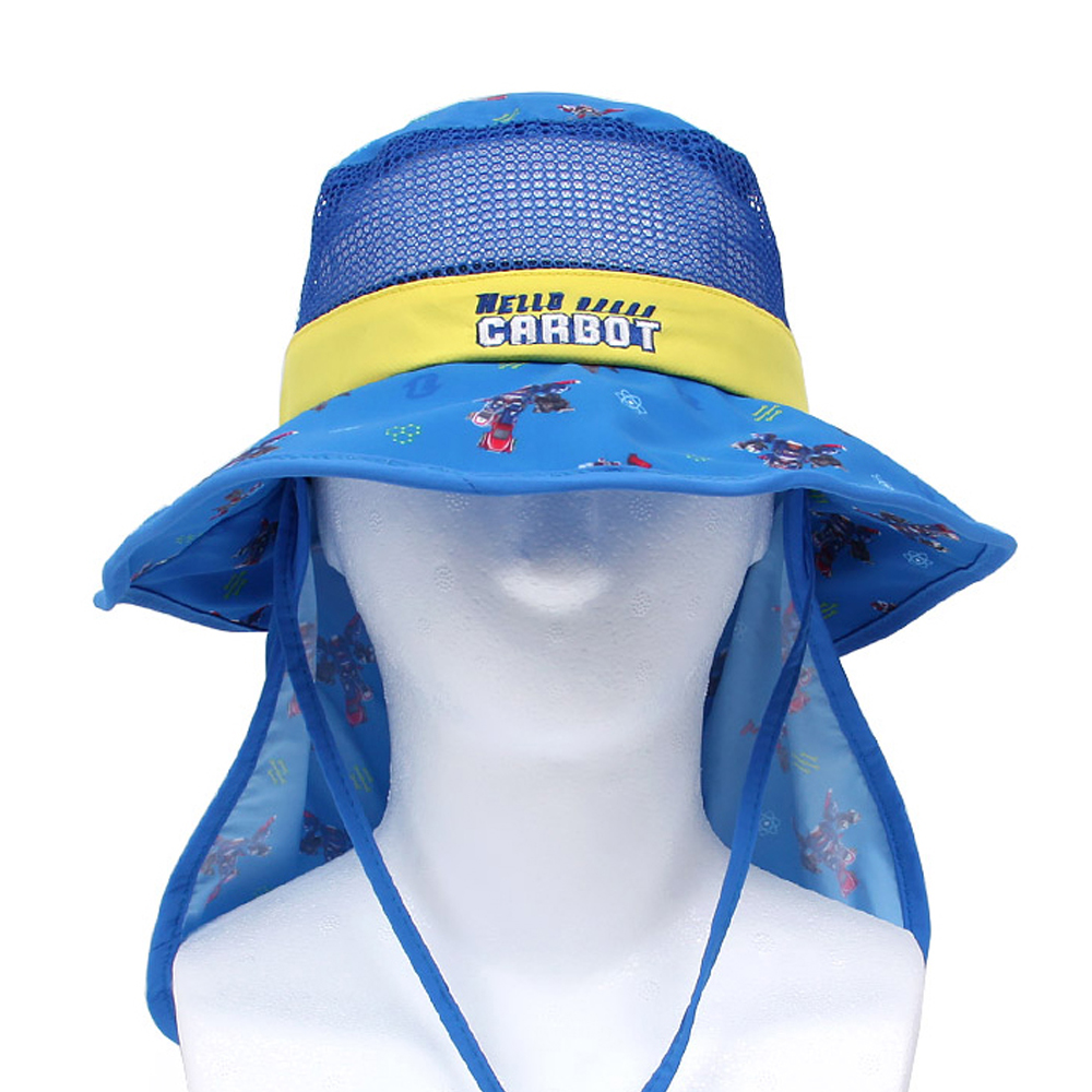 성창 아동모자 헬로카봇14 자수포인트 버킷햇 (블루)