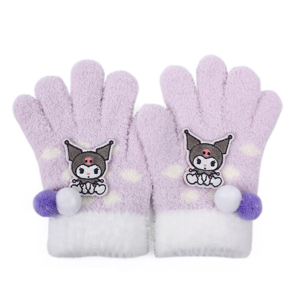 성창 장갑 쿠로미 도트방울 오지 날개사 아동장갑 방한장갑