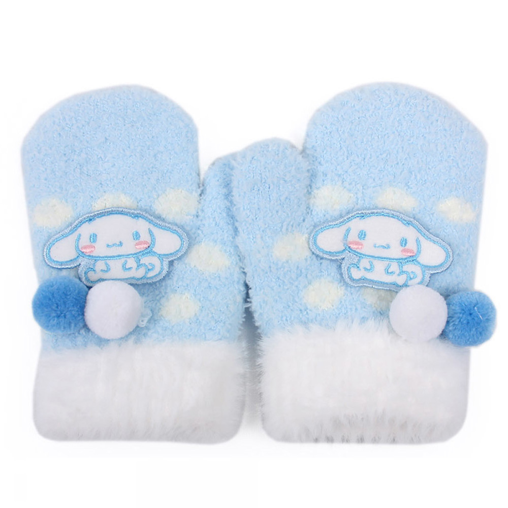 성창 장갑 시나모롤 도트방울 엄지 날개사 아동장갑 방한장갑