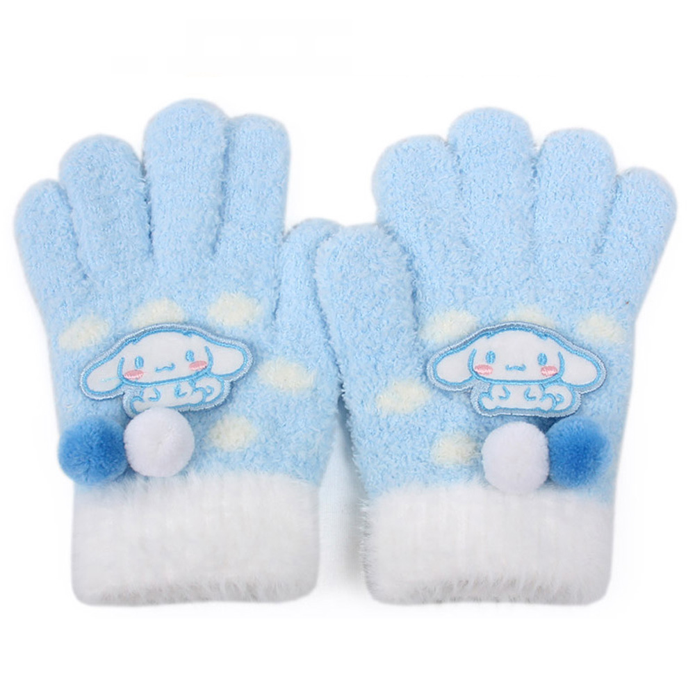 성창 장갑 시나모롤 도트방울 오지 날개사 아동장갑 방한장갑