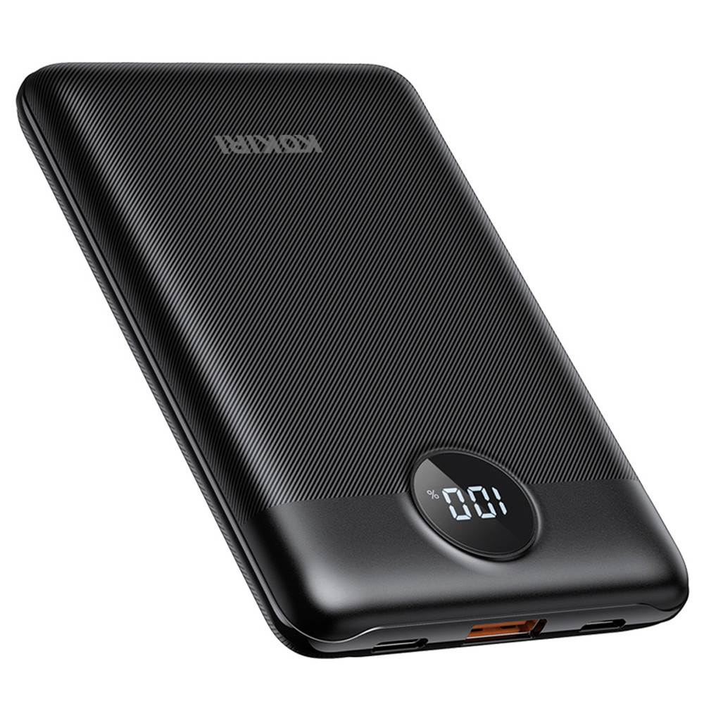 코끼리 보조배터리 미니 고속충전 LCD PD 22.5W 10000mAh C타입 USB 2포트 (블랙)