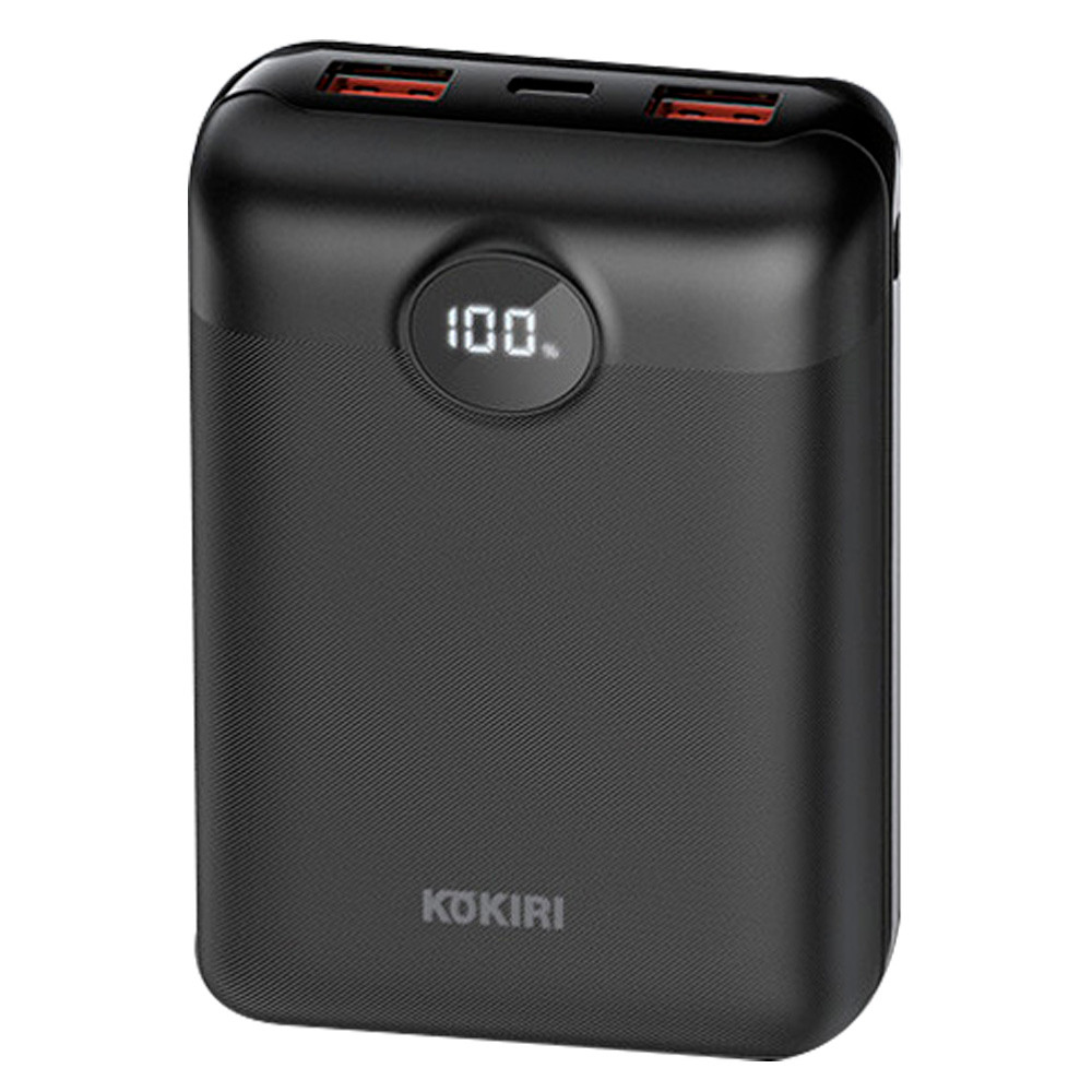 코끼리 보조배터리 고속충전 LCD 20000mAh 3포트 (블랙)