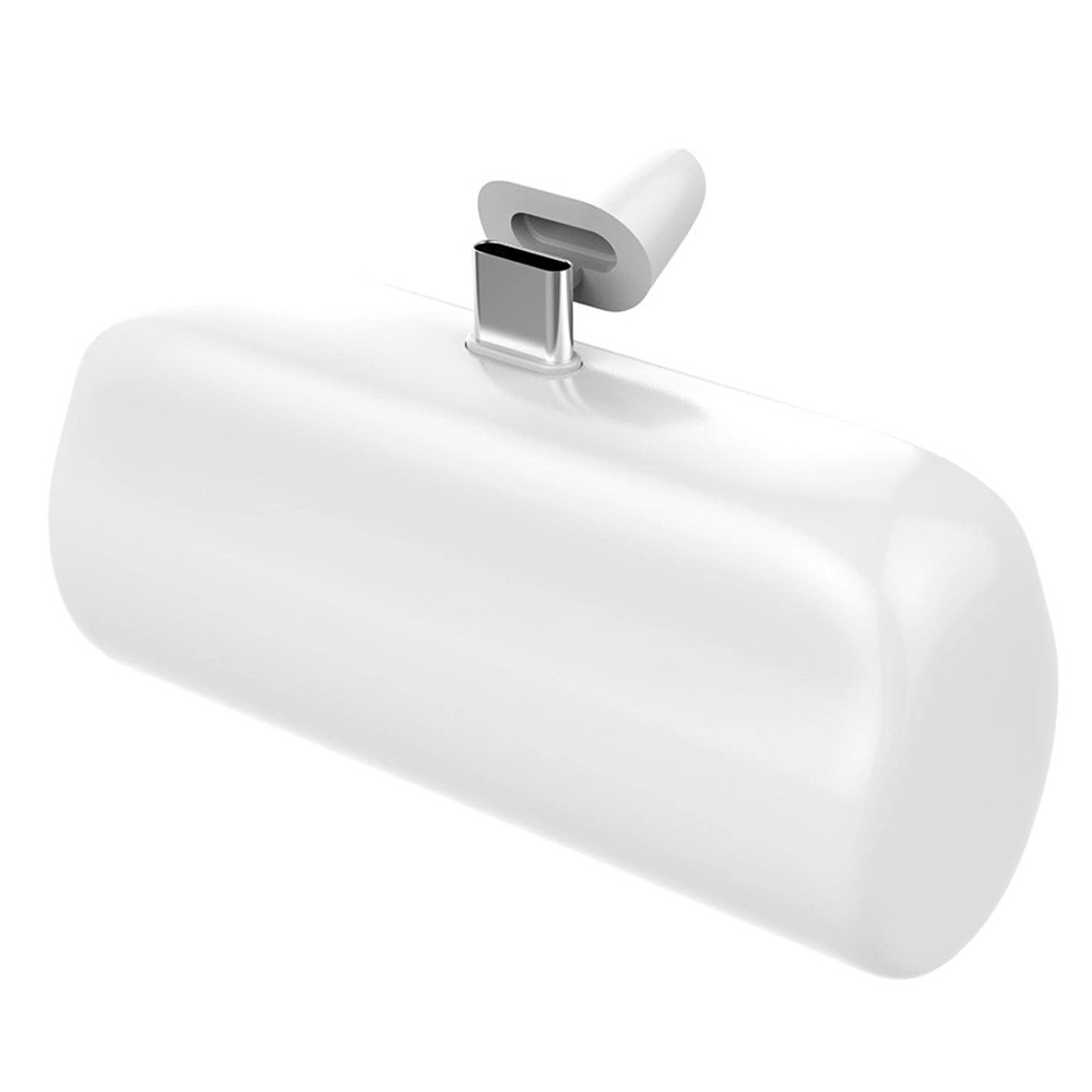 코끼리 보조배터리 미니퀵 고속충전 5000mah C타입 (화이트)