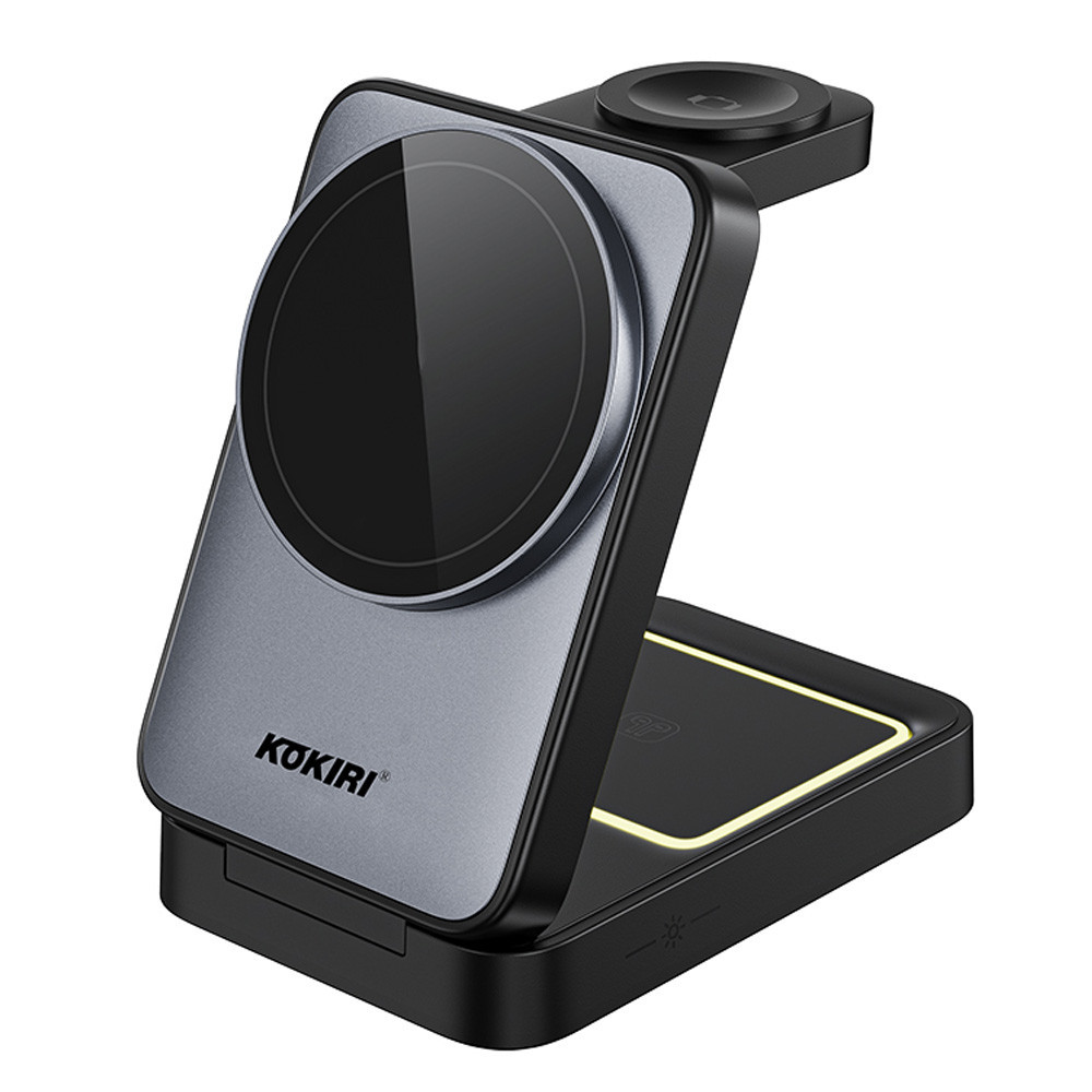 코끼리 가정용충전기 폴딩 맥세이프 호환 3in1 무선충전기 (블랙) 핸드폰충전기