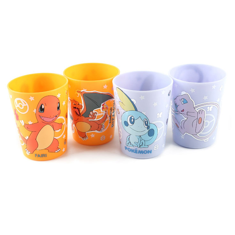 릴팡 포켓몬스터 단단한컬러 4P 컵 레인보우