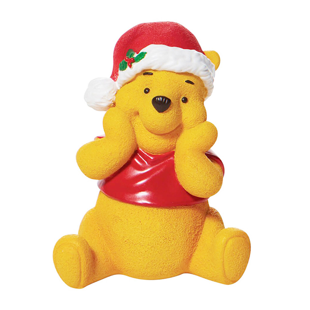 에네스코 디즈니 곰돌이푸 크리스마스 산타모자 피규어 8cm (E6007132)