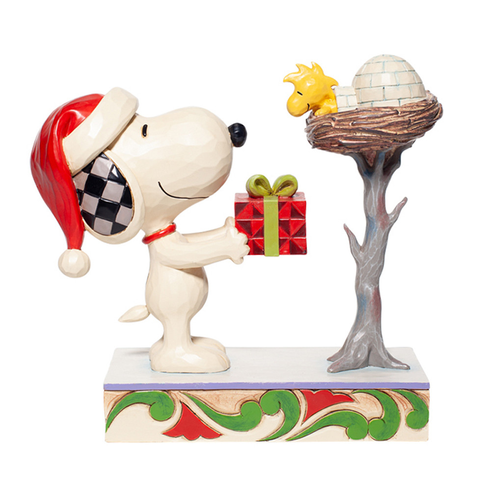 에네스코 스누피와 우드스톡 피규어 크리스마스 선물 19cm (E6006938)