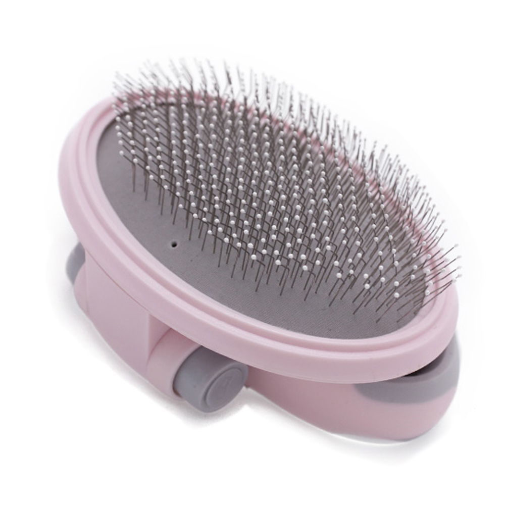 헬로도기 스마트 핸드브러쉬 슬리커브러쉬 (핑크) (장모용)