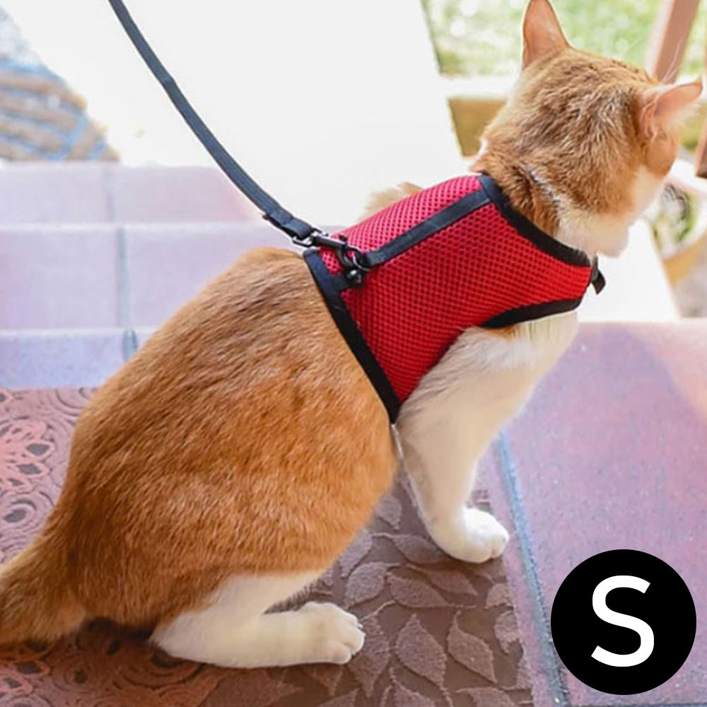 퍼프라스트 조깅 하네스 (레드) (S) (초소형동물용)