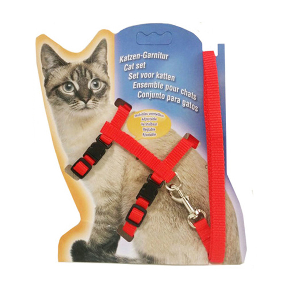 쥬쥬베 캣 하네스 (레드)