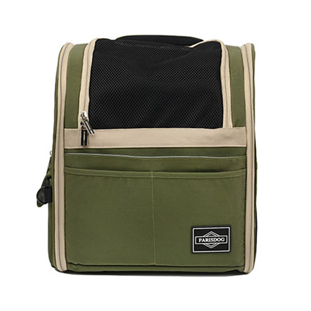 패리스독 강아지이동가방 브리즈 앞가방 (카키)